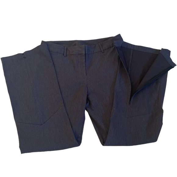 Express Stretch Gray Sz 11/12 Reg Zipper/Brace/Button Taiwan Hem Back w/zipper - Picture 3 of 7